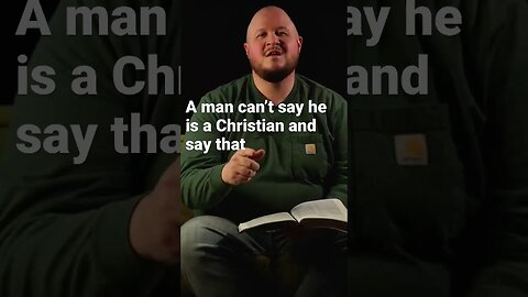 You CAN’T say YOU are a #Christian if #youtubeshorts