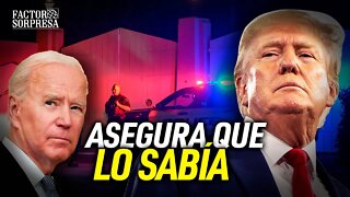 Trump asegura que la Casa Blanca sabía todo sobre la redada mientras Biden lo niega