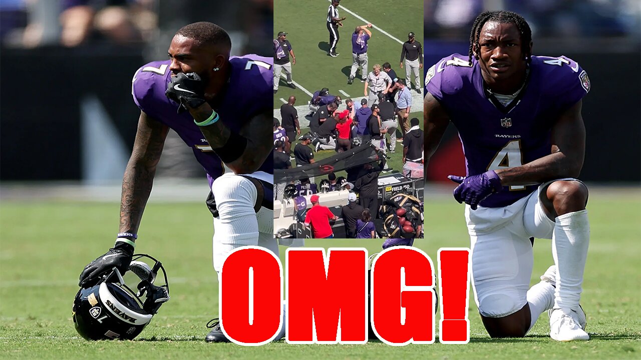 SHOCKING SCENE at Raiders vs Ravens game! Chain Gang member COLLAPSES and given CPR!