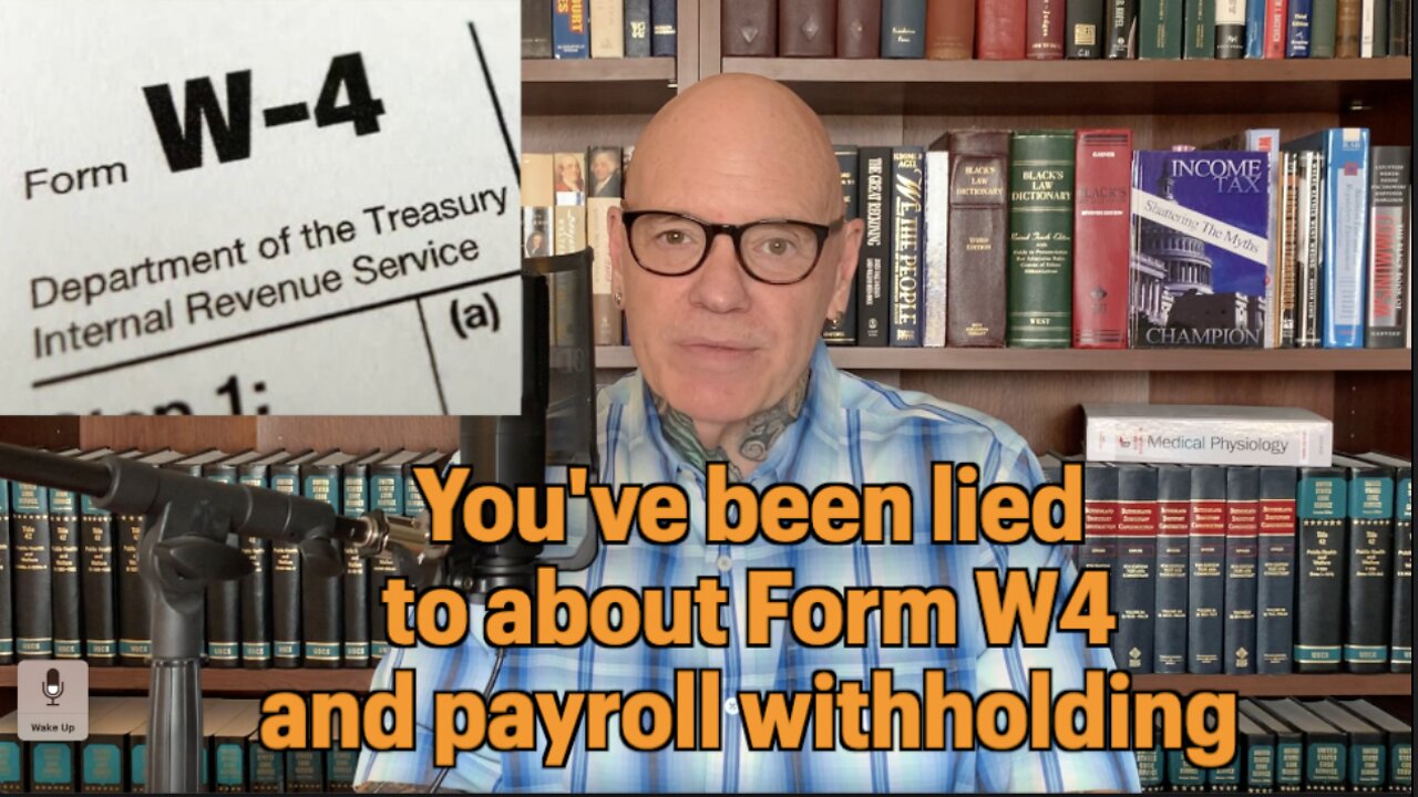 They LIED About You Needing To Sign A Form W4. Discover The Truth!