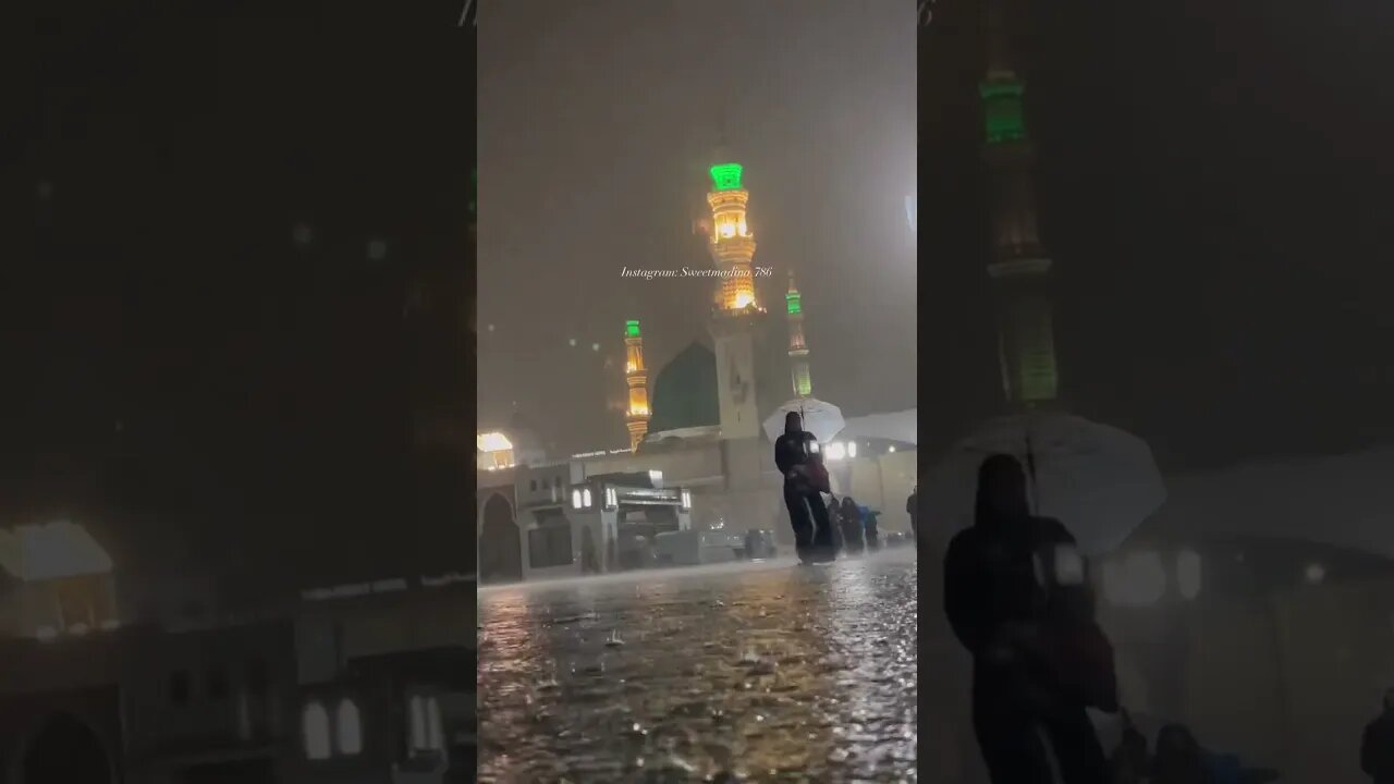 Rain in Madina #raininmadina #shorts #dubai @salmankazi84
