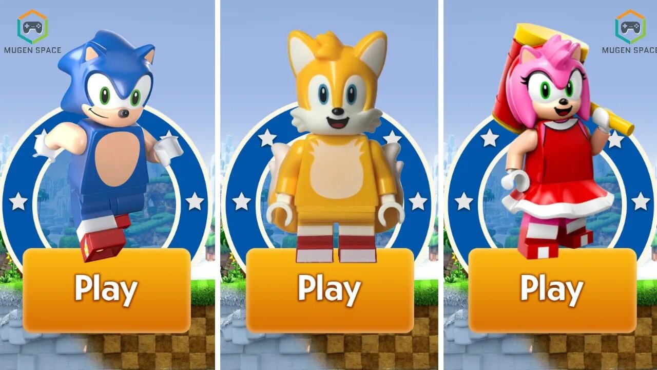 Lego Sonic VS Lego Tails VS Lego Amy I Sonic Dash 7.3.0