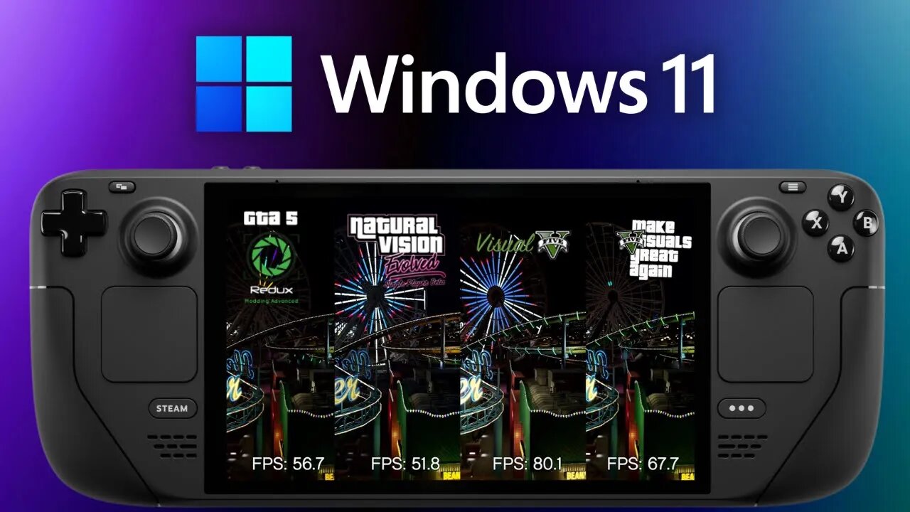 4 Graphics Mods for Grand Theft Auto 5 (GTA 5) on the Steam Deck - Windows 11