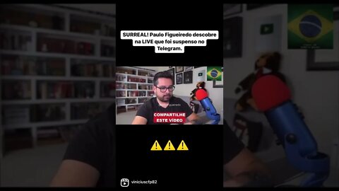 Paulo Figueiredo descobre na LIVE que foi suspenso pelo TSE