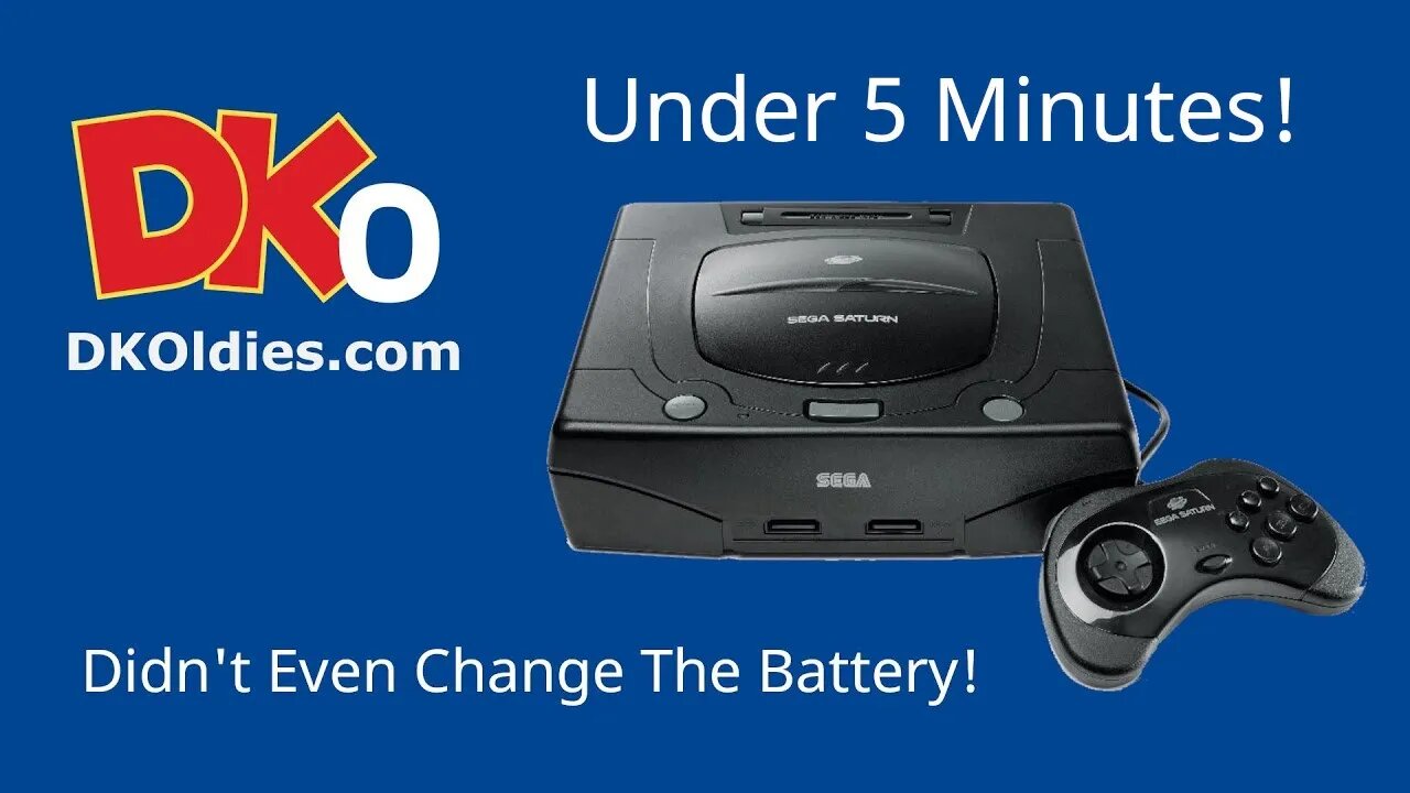 Lets look at my Refurbished Sega Saturn from DKOldies! (Quick Version)