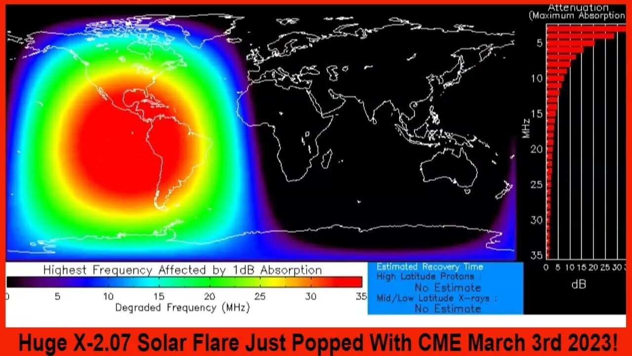 Huge X-2.07 Solar Flare Just Popped With CME March 3rd 2023!