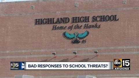 Parents concerned over Gilbert school's response time after threat