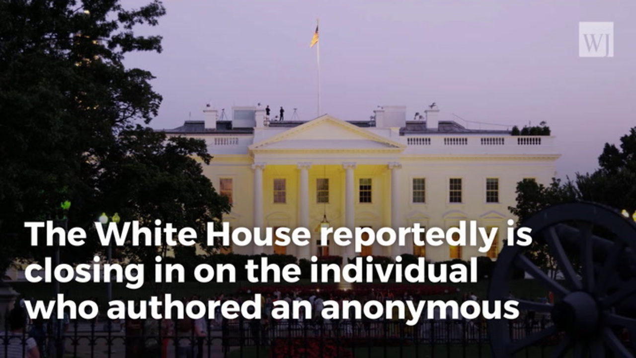 White House Staffers Reportedly Narrow Down Op-ed Suspects List To A Few People