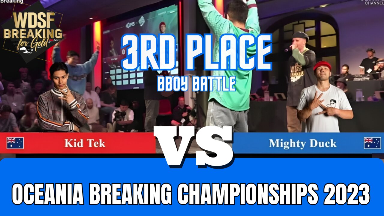 KID TEK VS MIGHTY DUCK | 3RD PLACE | WDSF OCEANIA BREAKING CHAMPIONSHIPS 2023