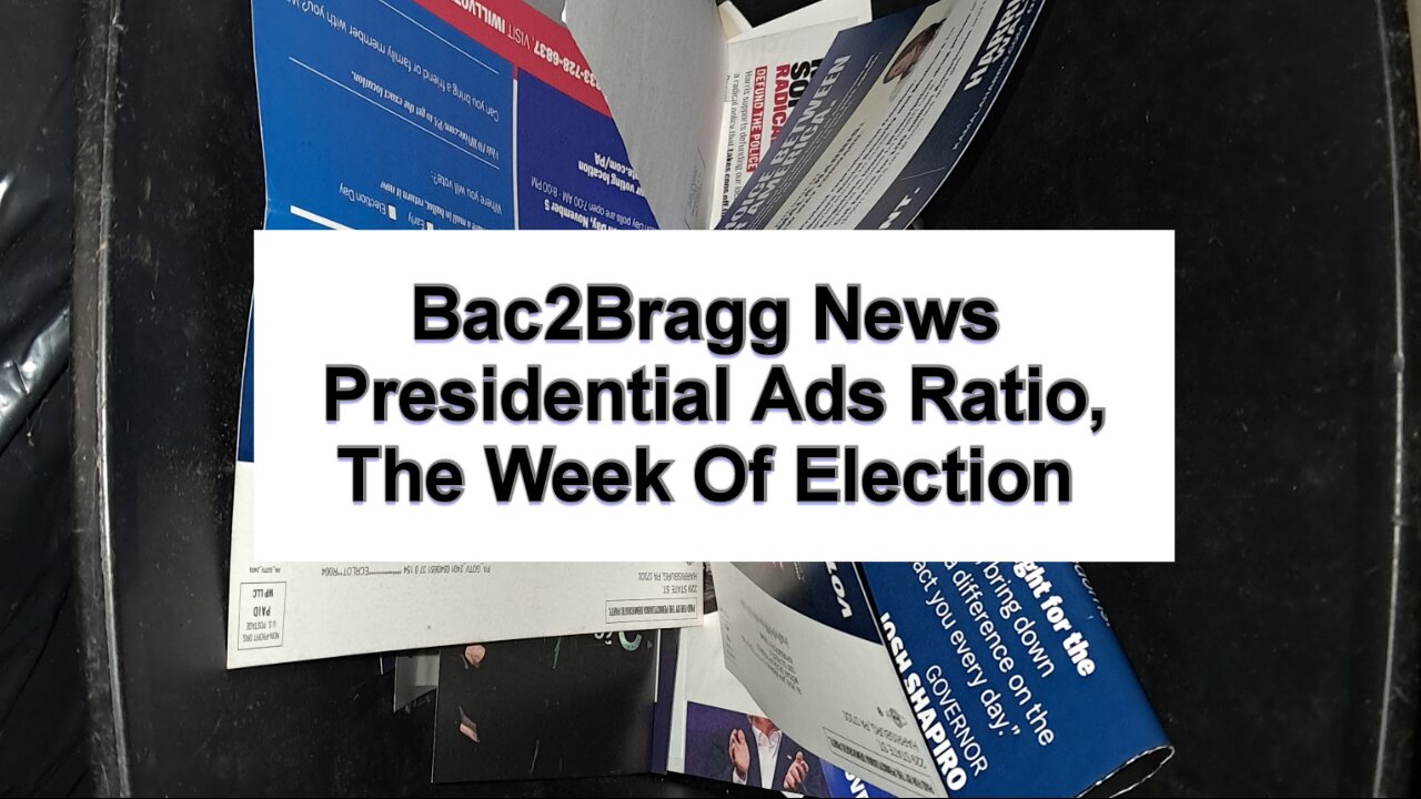 Presidential Ads Ratio, The Week Of Election