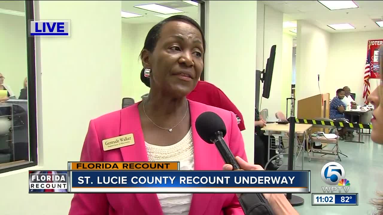 Recount underway in St. Lucie County for Florida election