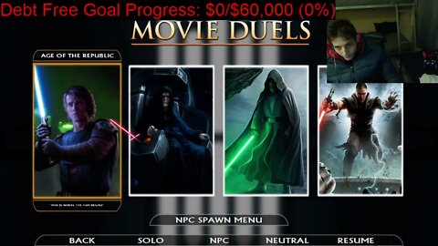 Darth Revan VS Anakin Skywalker In A Battle With Commentary In Star Wars Jedi Knight Jedi Academy