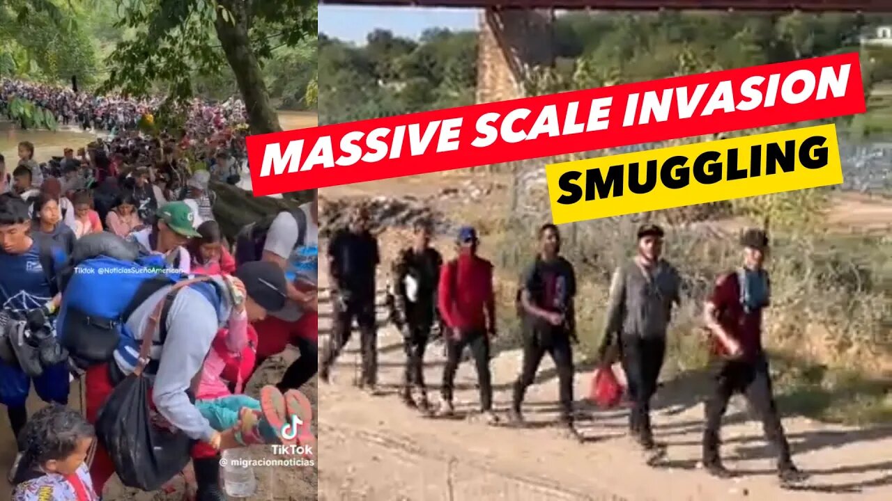 Invasion "illegal immigration" SMUGGLING VIDEOS Memes & GIFs compilations