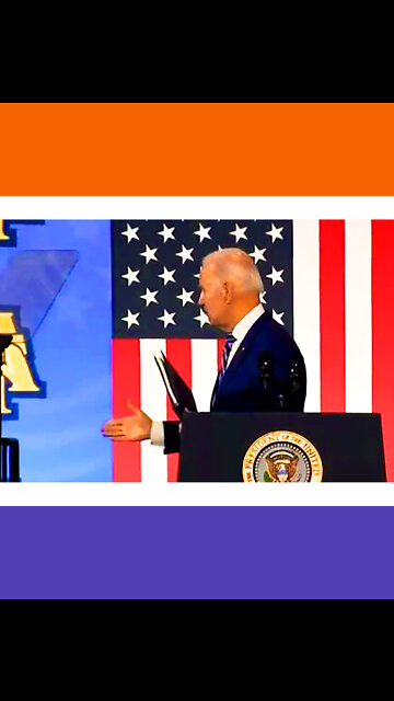 Biden Greets Immaginary Friend