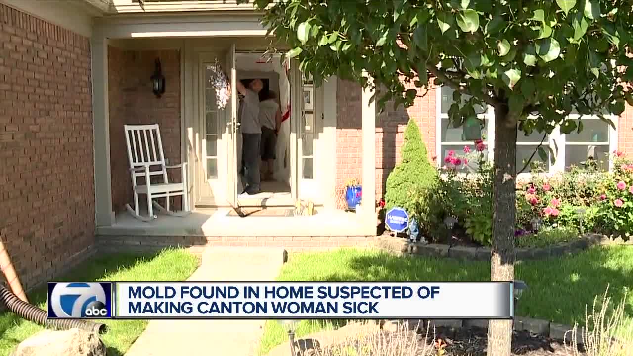 Mold found in home suspected of making Canton woman sick