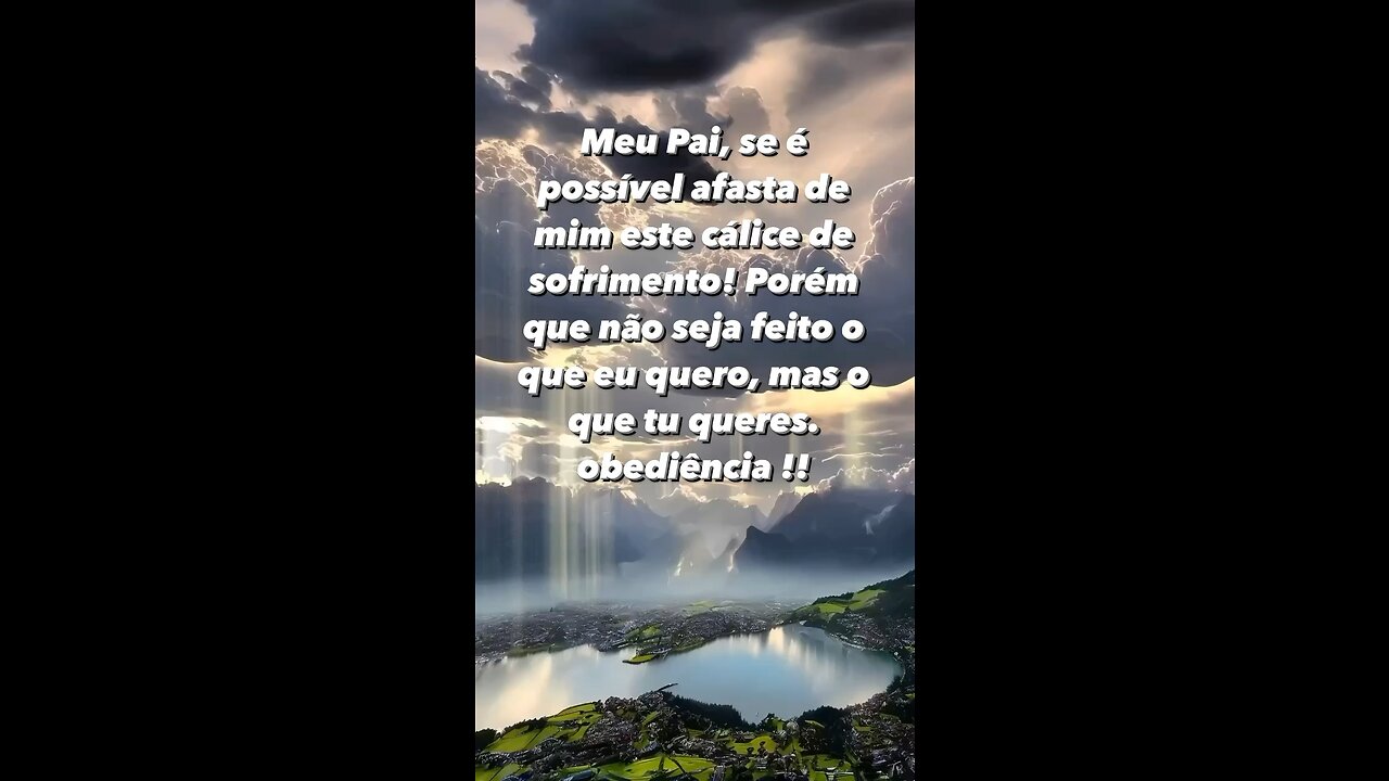 Mas seja feita a tua vontade na minha vida !! - But your will be done in my life!!!