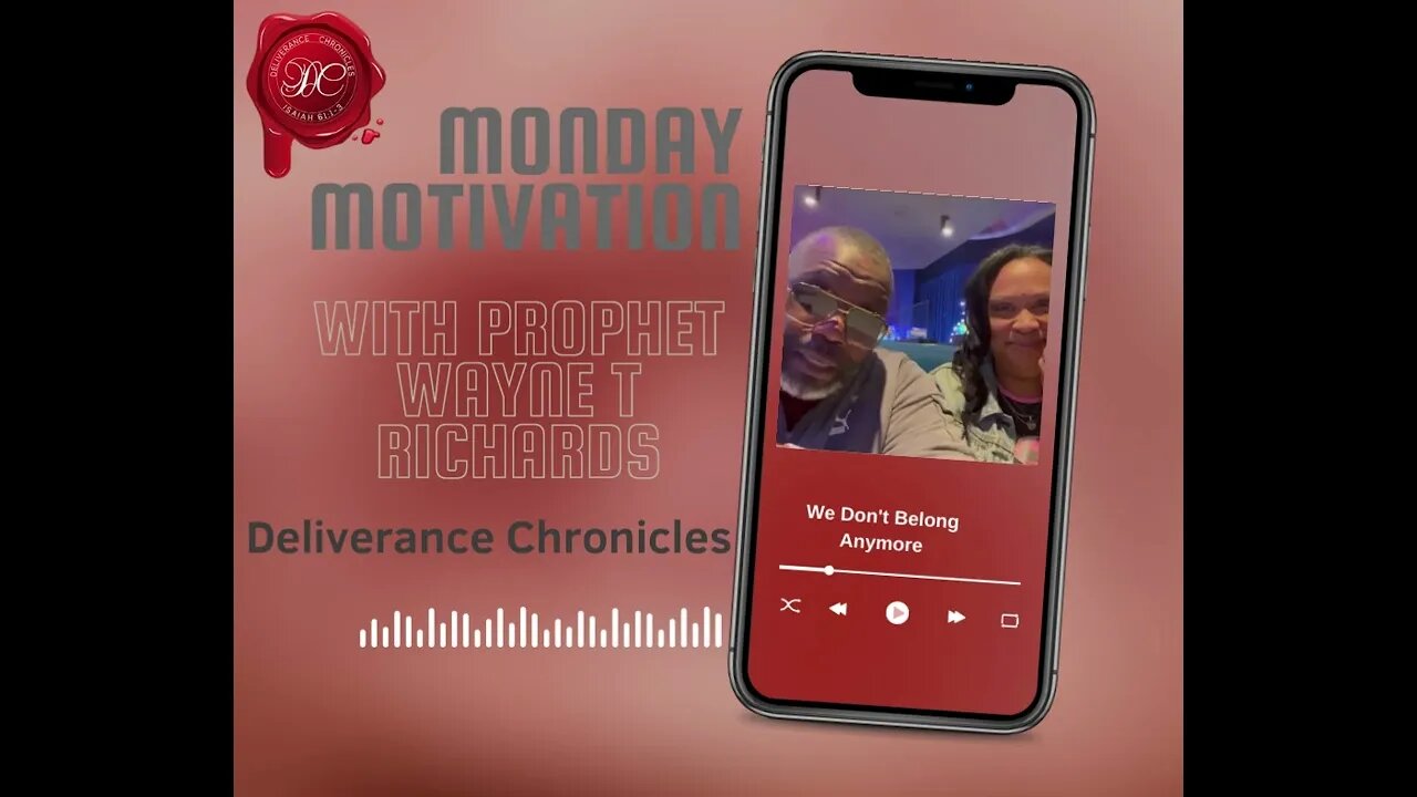 Monday Motivation with Prophet Wayne T Richards #wedontbelonganymore