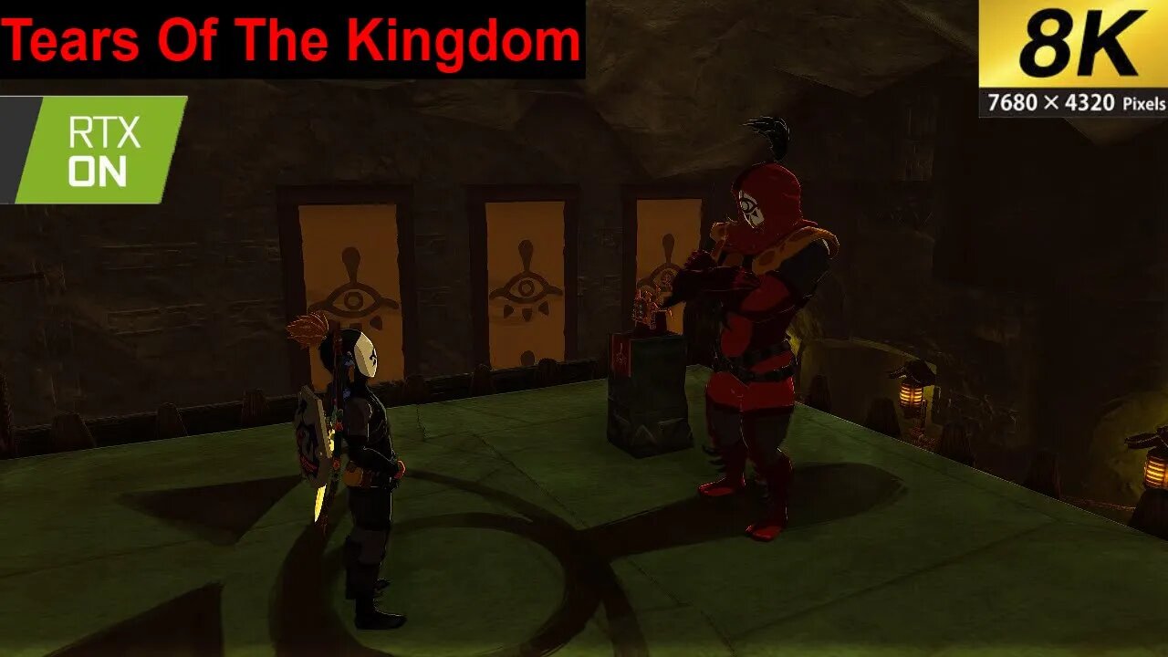 Legend Of Zelda Tears Of The Kingdom Learning the Yiga Clan special move 8k 60fps Rtx