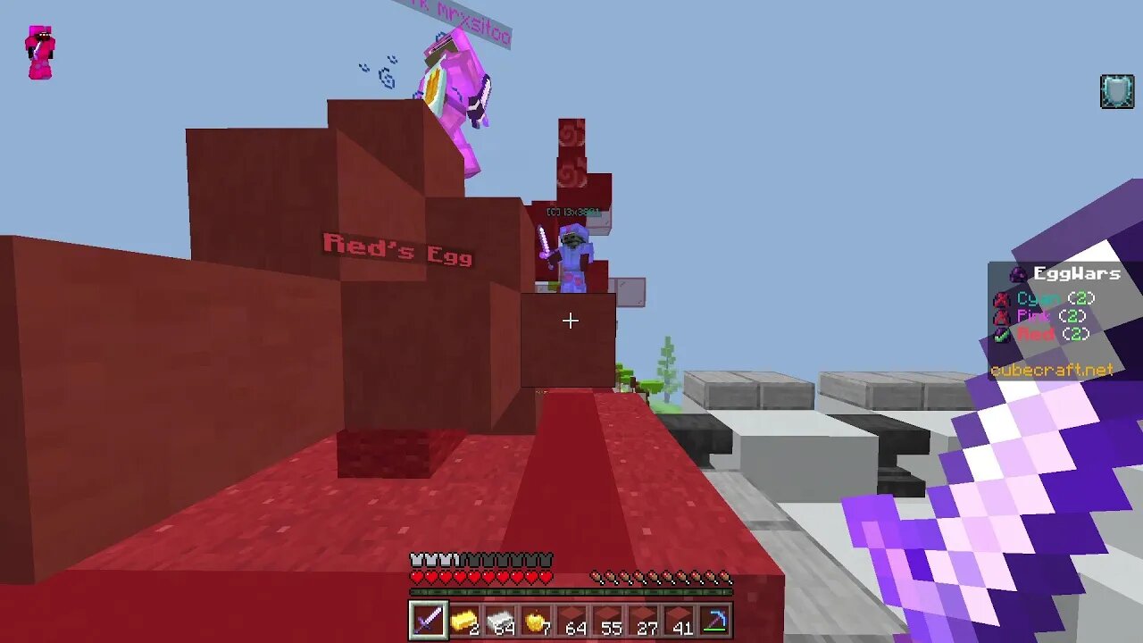 Two minecraft noobs coming to our base and fighting