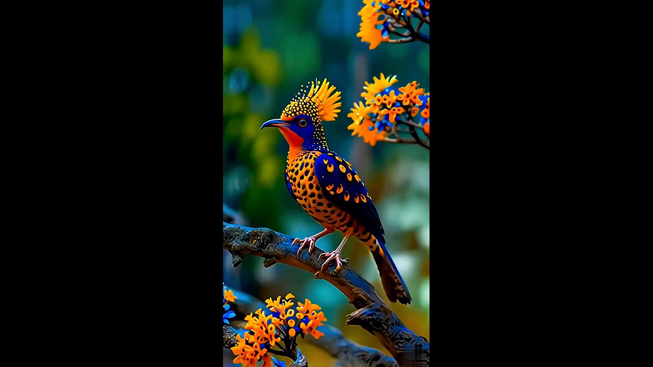 Colourful birds video