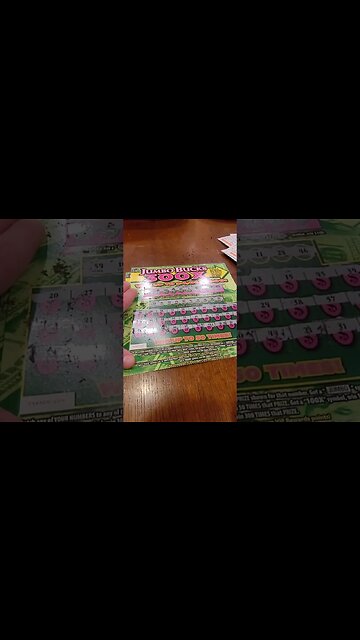 Jumbo Bucks 300X Scratch off lottery winner! #shorts #lottery