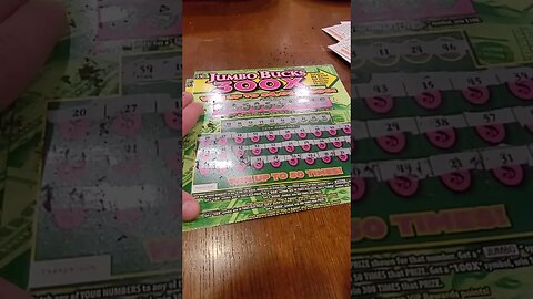 Jumbo Bucks 300X Scratch off lottery winner! #shorts #lottery