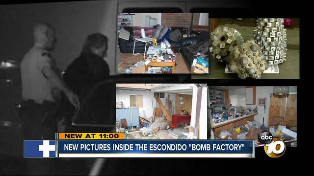 New pictures inside Escondido "bomb factory"