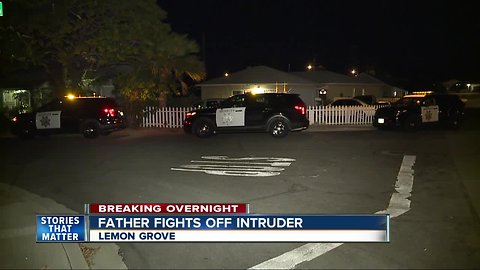 Father finds intruder in Lemon Grove home