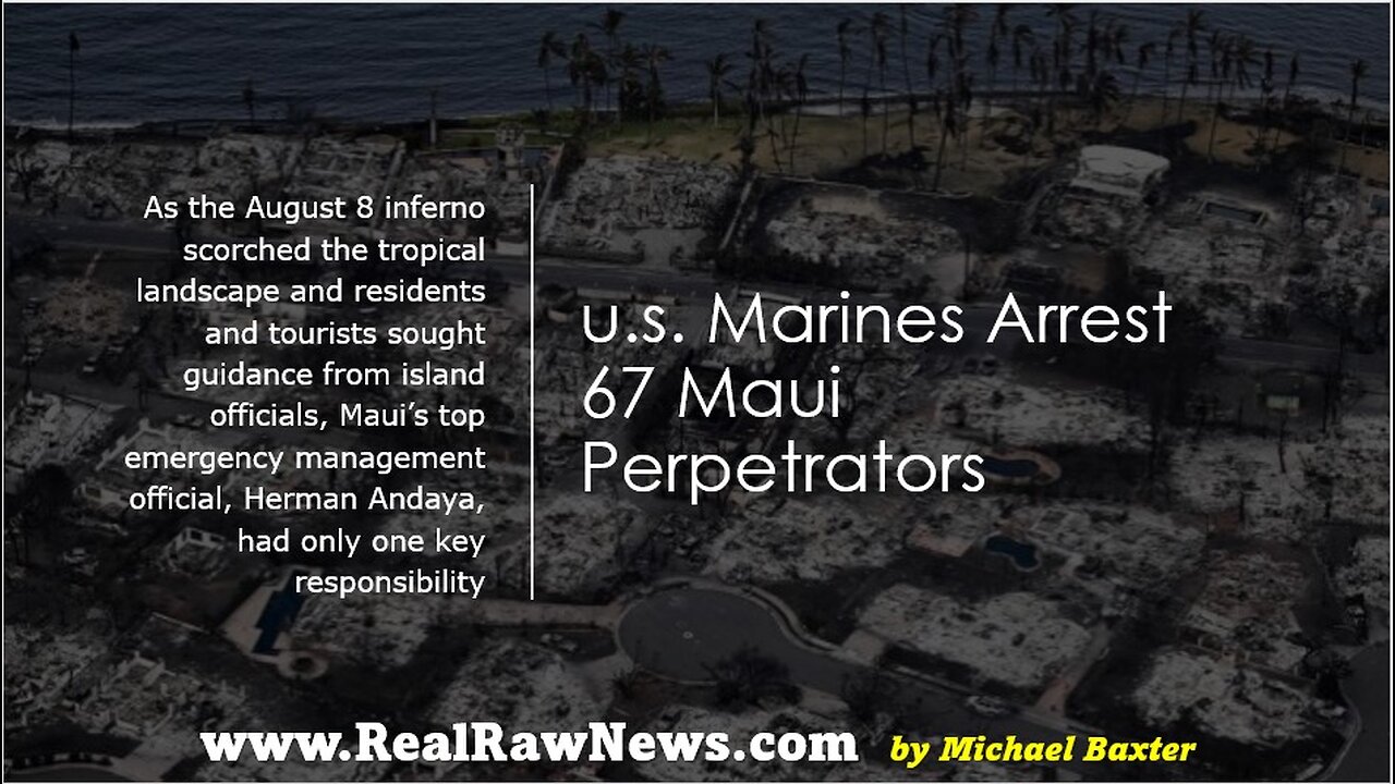 u.s. Marines Arrest 67 Maui Perpetrators