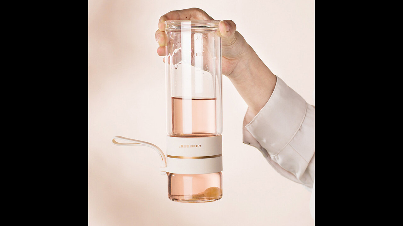 Stylish Glass Tea Infuser Bottle: Leakproof, Heat Resistant, 400-450ml - Tea Filter Tumbler