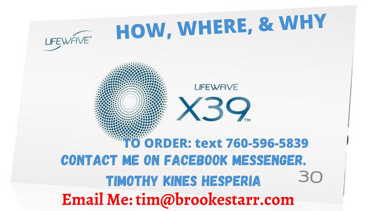 LIFEWAVE X39 HOW WHERE & WHY - ANSWERS