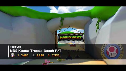 Mario Kart Tour - N64 Koopa Troopa Beach R/T Gameplay & OST