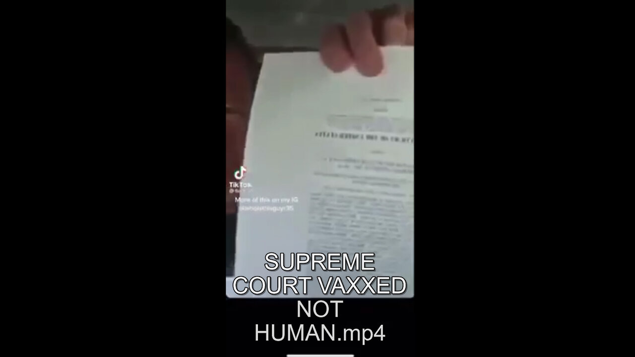 SCOTUS - Vaxxed Not Human