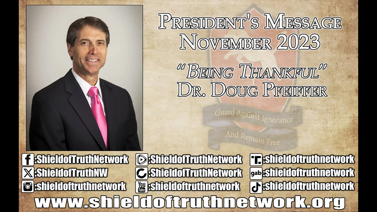 STN November 2023 President’s Message - Being Thankful