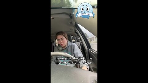 Then u gotta wait like five minutes for the heater to get warm | Cold in the car