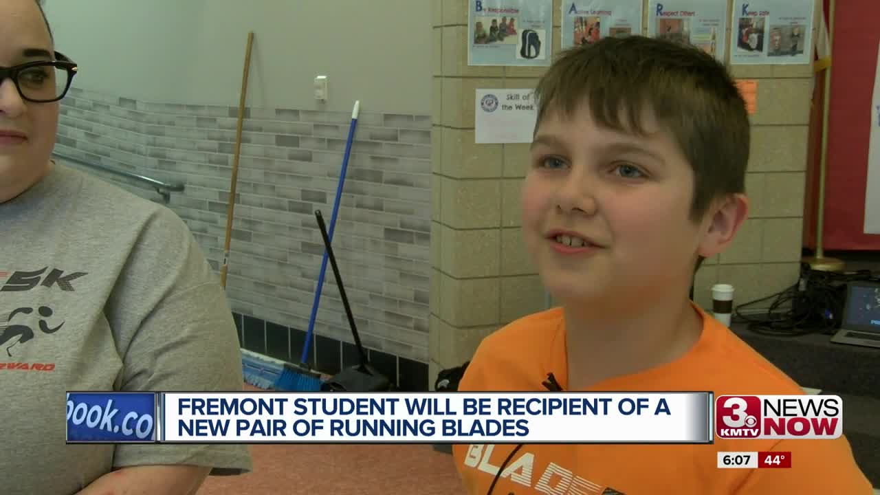 Fremont student will be a recipient of a new pair of running blades