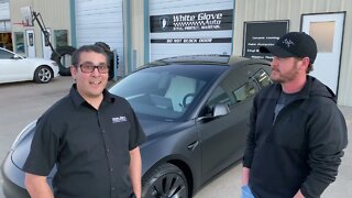 Tulsa Auto Wraps | White Glove Auto | Tesla Stealth Wrap