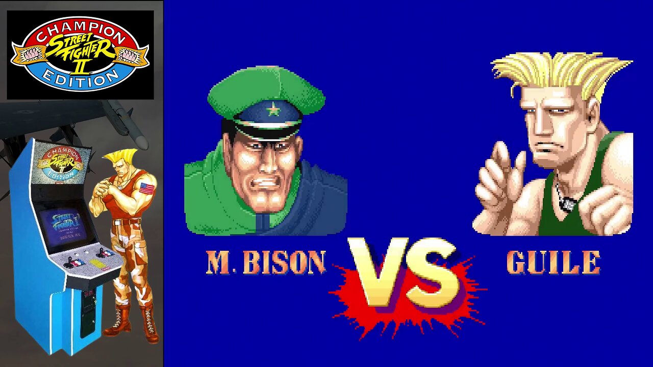 Street Fighter II': Champion Edition (Arcade) - M. Bison vs. Guile