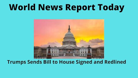 Trump Makes Demands on Bill and Redlines "Pork"