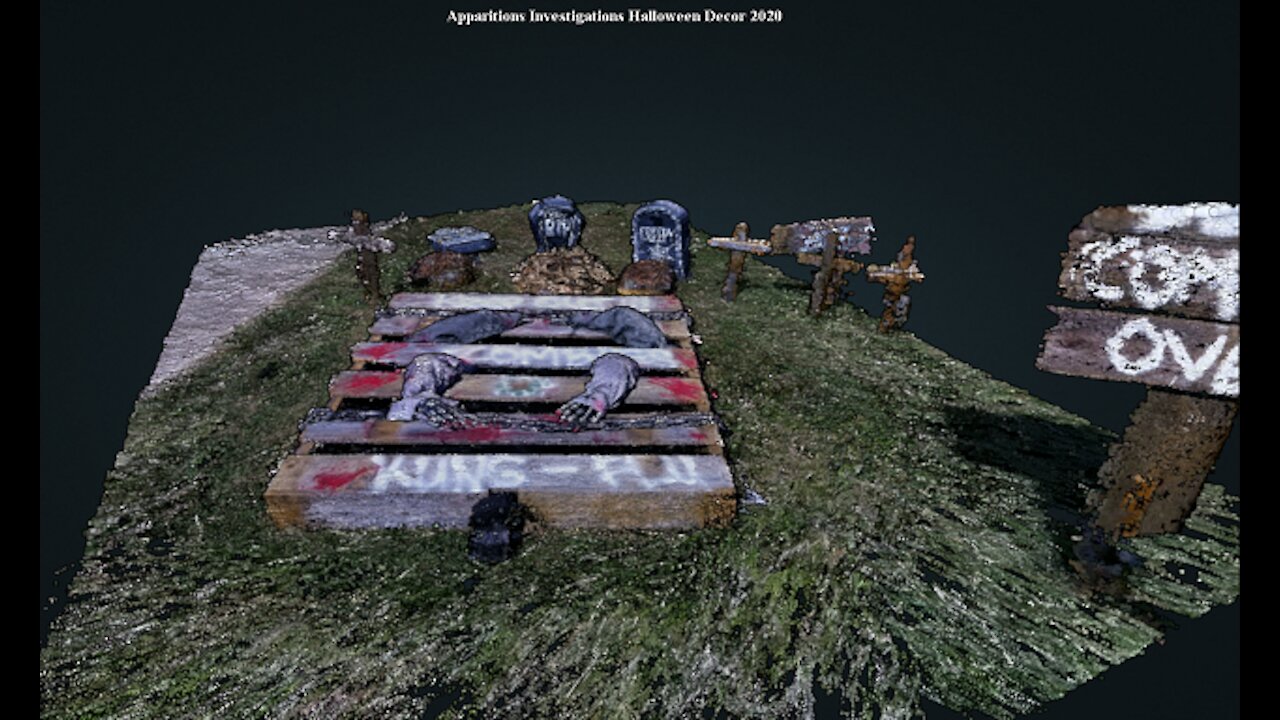 Halloween Decor 2020 in 3D Point Cloud