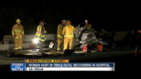 Woman hurt in Oceanside triple fatal crash recovering