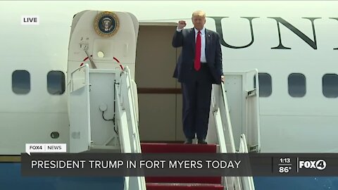 President Donald Trump visits Southwest Florida for a private event