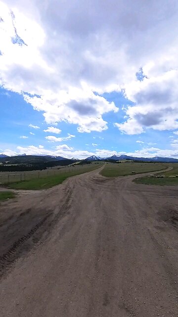 Riding up in the mountains