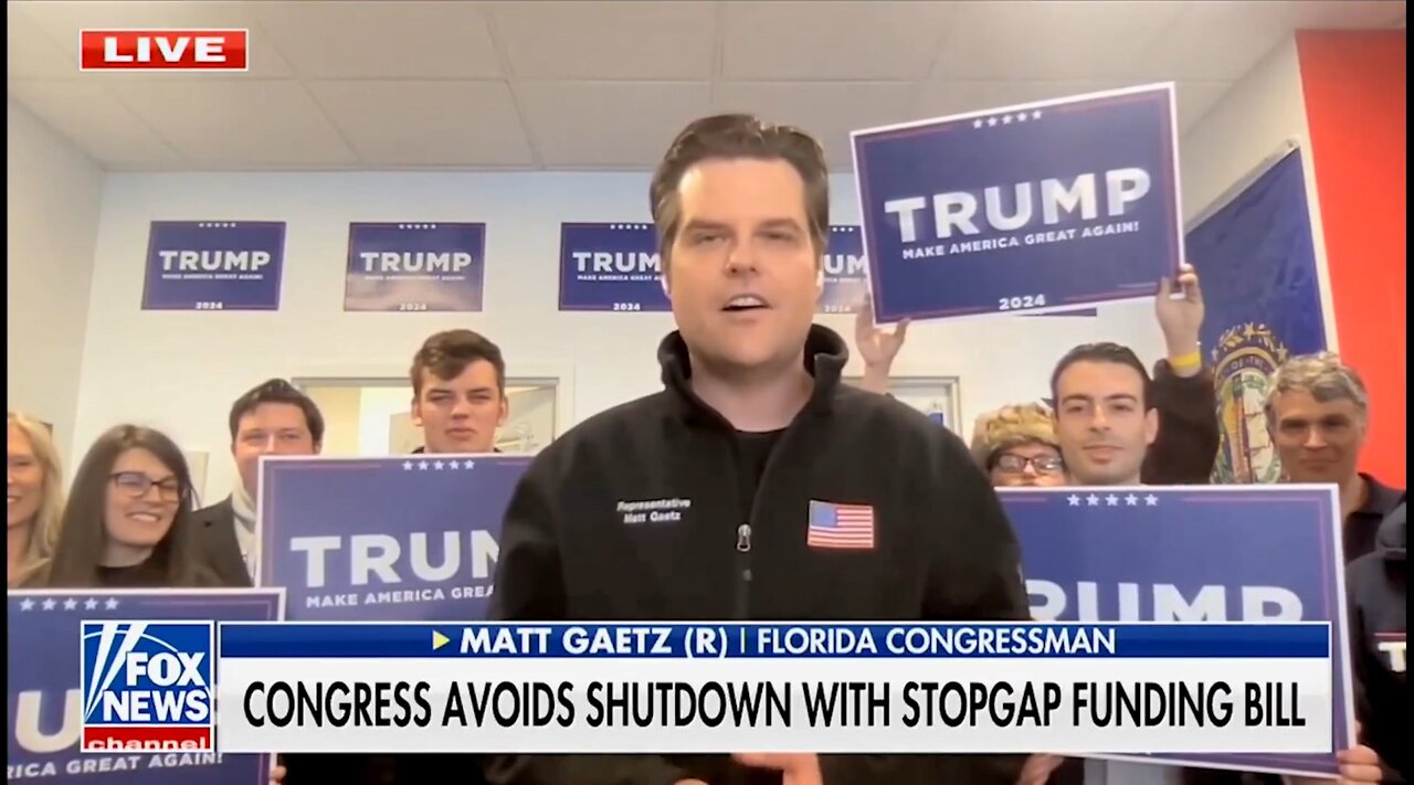 Rep. Matt Gaetz: We Have To Take a Stand and Break the Establishment!