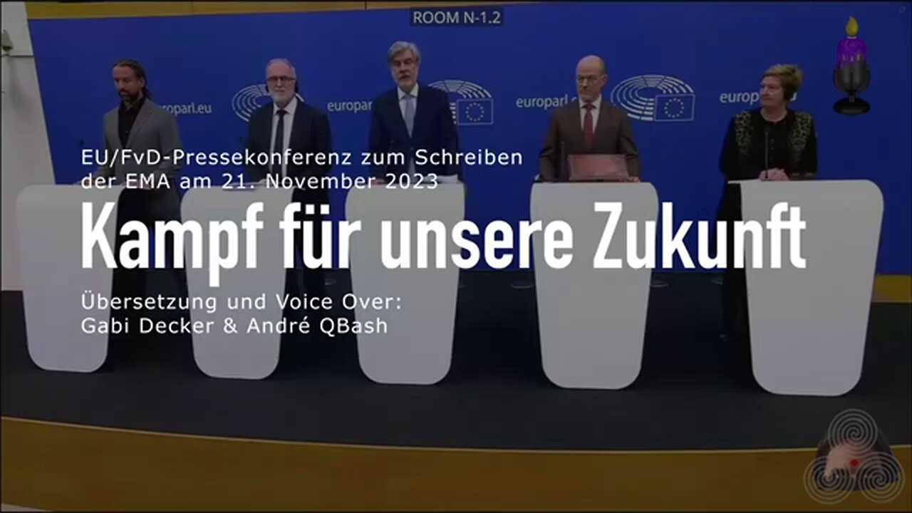 Europas oberste Medizinbehörde (EMA) entlarvt die Covid-Impfung als Farce - EU-FvD- PK 21.11.2023