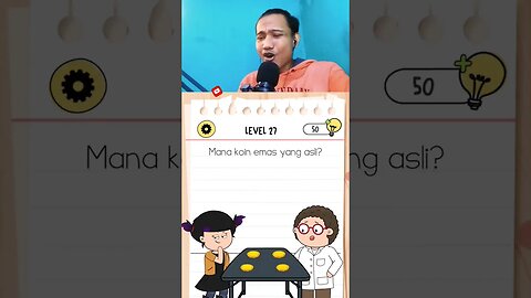 Manakah emas asli ? | Brain test 4 level 27 #saidnesia #game #shorts