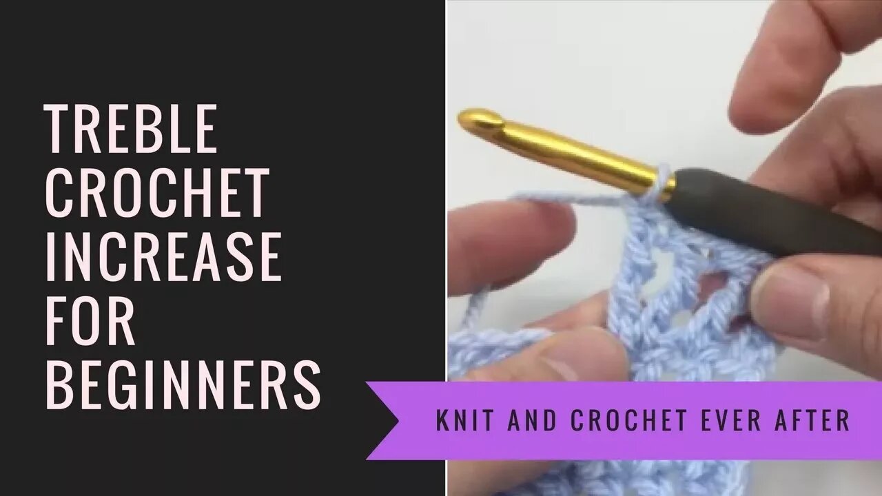 Treble Crochet Tutorial #8: TR Increase in Rows