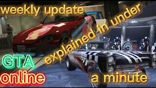 GTA online weekly update explained in under a minute