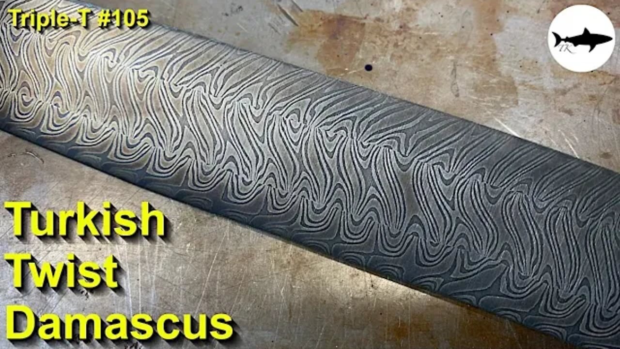 Triple-T #105 - Damascus patterns - Turkish twist #2