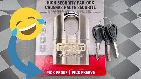 [1519] “Pick Proof” Tough Guard Padlock… Picked FAST